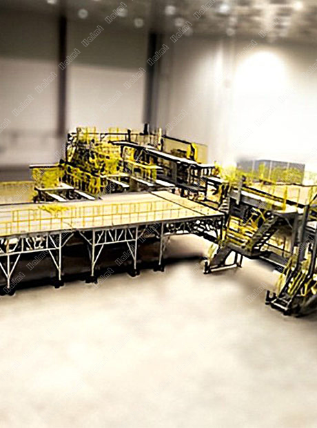 鋁合金移動(dòng)式整機(jī)噴漆工作平臺(tái)